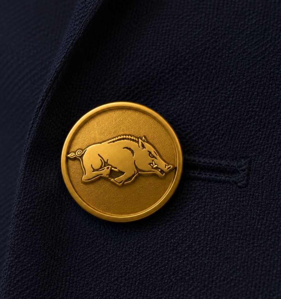 Custom Arkansas buttons